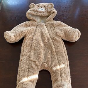 Little Me fleece baby bunting coat